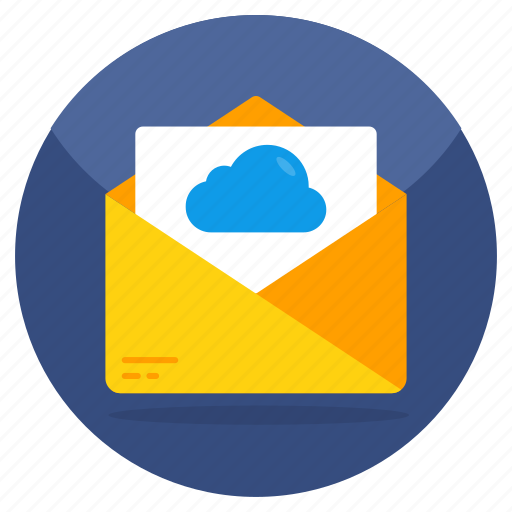 Cloud mail, cloud email, cloud letter, cloud correspondence, cloud envelope icon - Download on Iconfinder