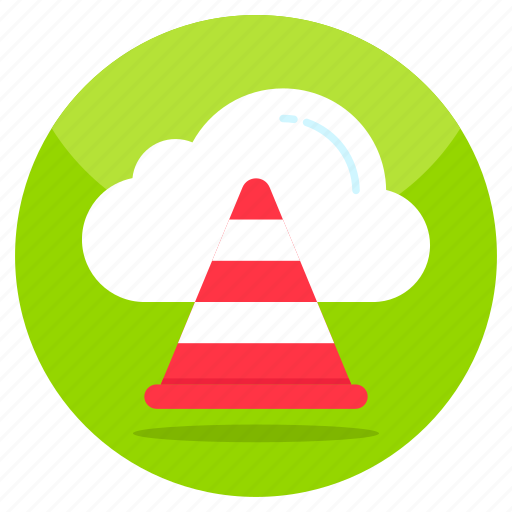 Cloud pylon, traffic cone, construction cone, road cone, hurdle icon - Download on Iconfinder