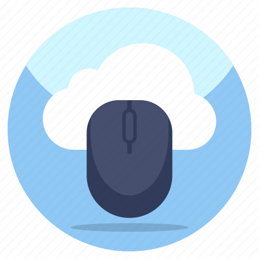 Cloud click, cloud mouse, computer accessory, input device, cloud computing icon - Download on Iconfinder