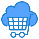 shopping, online, computer, network, cloud, server