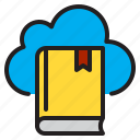 book, cloud, online, computer, network, server