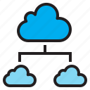 cloud, network, 1, online, computer, server