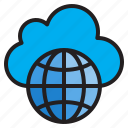 global, cloud, online, computer, network, server