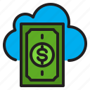 money, cloud, 1, online, computer, network, server