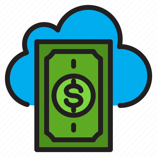 Money, cloud, 1, online, computer, network, server icon - Download on Iconfinder