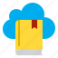 book, cloud, online, computer, network, server 