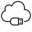 usb, connect, online, computer, network, cloud, server 