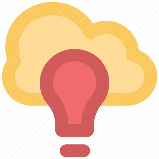 Cloud computing, digital power, innovative concept, lightbulb idea, network bulb, server solutions, sky inspirations icon - Download on Iconfinder