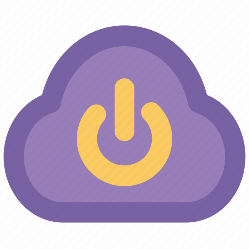Cloud, cloud computing, logoff, network off, power button, powerful service, service shutdown icon - Download on Iconfinder