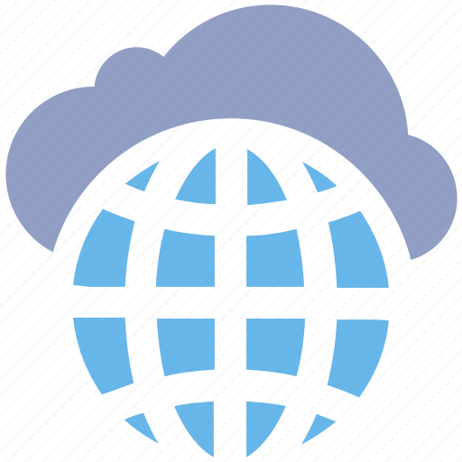 Cloud globe, cloud wireframe globe, cloud world, globe, planet, universe, world icon - Download on Iconfinder