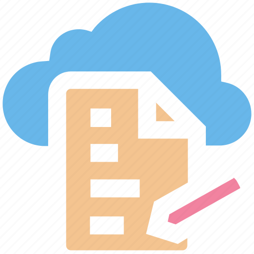 Cloud, cloud page, computing, document, page, paper, storage icon - Download on Iconfinder