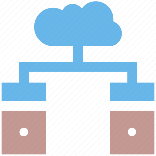 Cloud, cloud computing, cloud data, connection, database, servers, storage icon - Download on Iconfinder