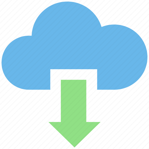 Cloud and download sign, cloud computing, cloud downloading, cloud network, cloud upload icon - Download on Iconfinder