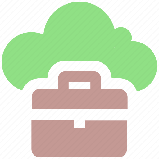 Bag, business, business bag, cloud, cloud computing, office bag, suitcases icon - Download on Iconfinder