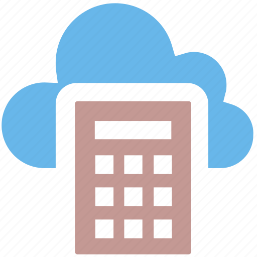 Calculator, cloud, cloud calculator, cloud computing, network, storage icon - Download on Iconfinder