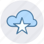 bookmark, cloud, cloud star, favorite, star, storage 