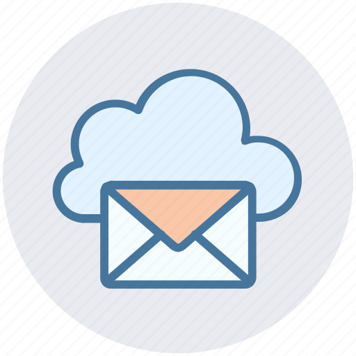 Cloud computing mail, cloud internet mailing, cloud with envelope, cloud with mail, internet mail, mail cloud icon - Download on Iconfinder