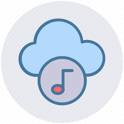 Cloud and music note, cloud music concept, cloud with music sign, music cloud, music note, musical cloud icon - Download on Iconfinder