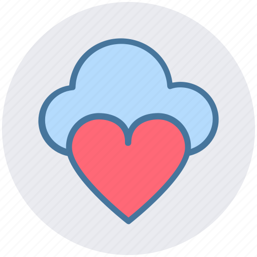 Cloud computing, cloud heart, cloud love, heart, online dating, online romance icon - Download on Iconfinder