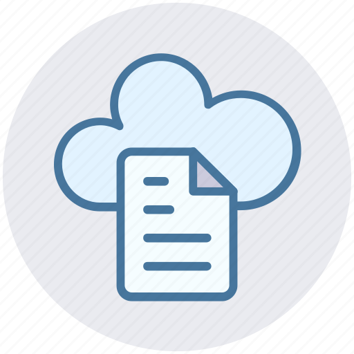 Cloud, cloud page, document, page, paper, storage icon - Download on Iconfinder