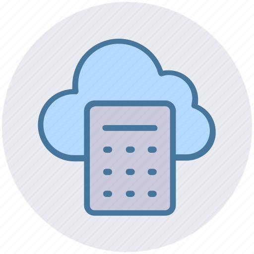 Calculation, calculator, cloud, cloud calculator, cloud computing, network icon - Download on Iconfinder
