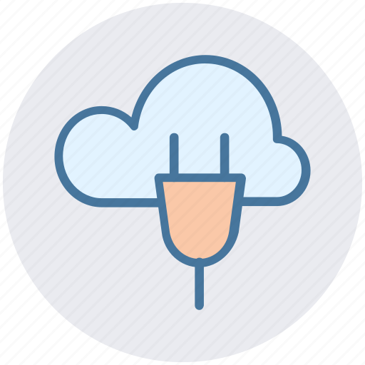 Cloud computing, cloud computing concept, cloud internet connection, cloud network connection, cloud socket icon - Download on Iconfinder