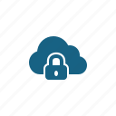 cloud, cloud computing, lock, security