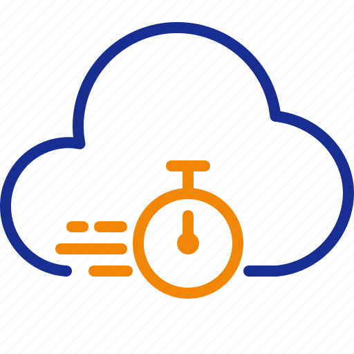 Business, process, server, cloud, speed, computing, clock icon - Download on Iconfinder