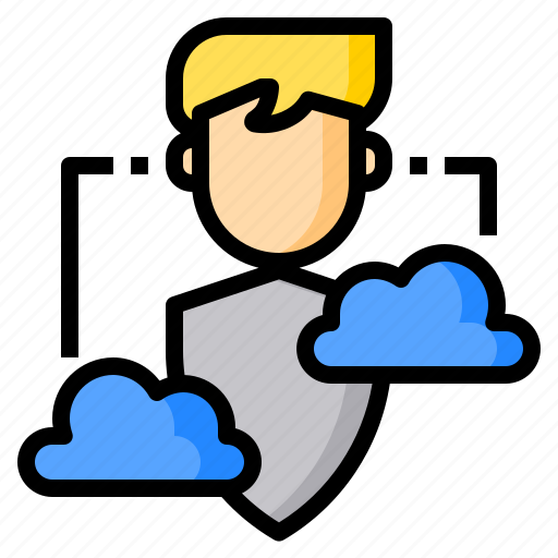 Cloud, computing, network, private, secure, storage icon - Download on Iconfinder