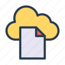 archive, cloud, document, files, server
