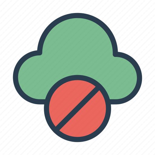 Ban, block, cloud, server, stop icon - Download on Iconfinder