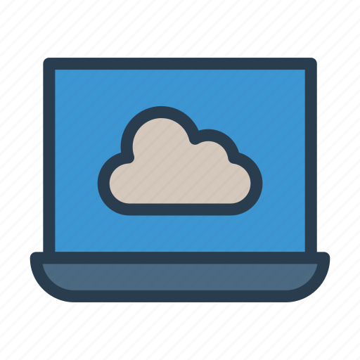 Cloud, database, laptop, server, storage icon - Download on Iconfinder