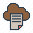 archive, cloud, document, file, storage