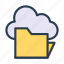archive, cloud, document, files, folder 