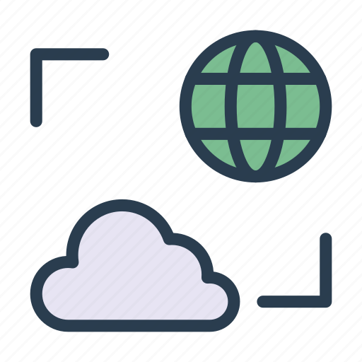 Cloud, earth, global, server, storage icon - Download on Iconfinder