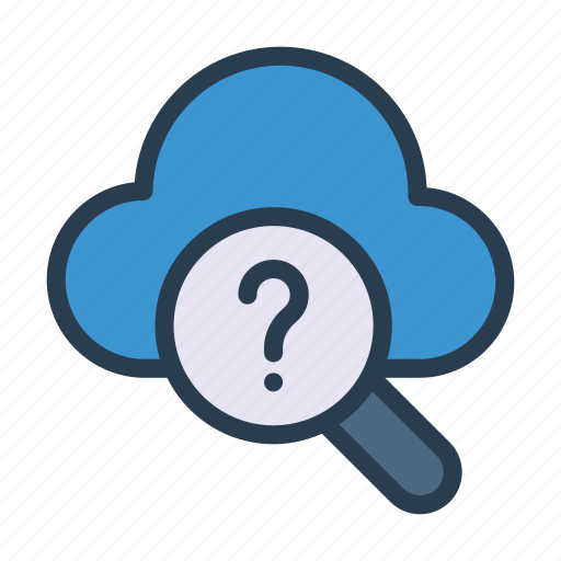 Cloud, find, help, question, search icon - Download on Iconfinder