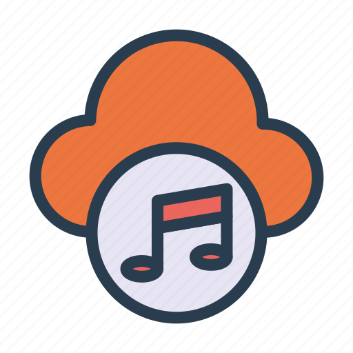Cloud, melody, music, server, storage icon - Download on Iconfinder