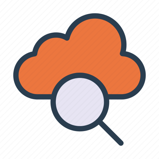 Cloud, database, find, magnifier, search icon - Download on Iconfinder