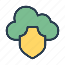 cloud, protection, security, shield, storage