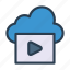 cloud, media, music, server, video 