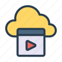 cloud, play, server, streaming, video