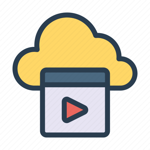 Cloud, play, server, streaming, video icon - Download on Iconfinder