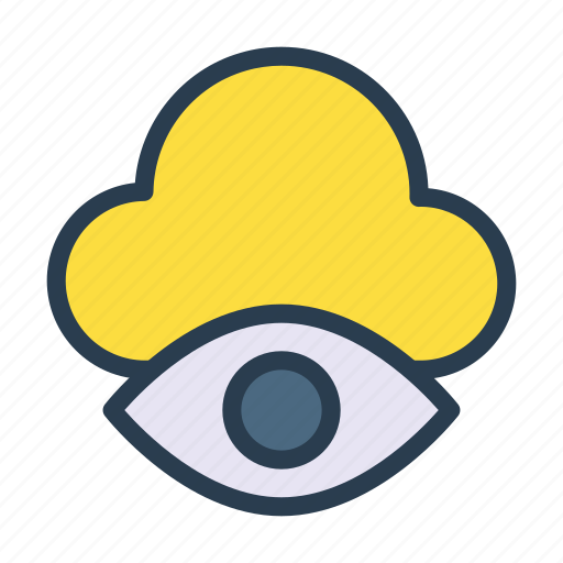 Cloud, eye, look, server, view icon - Download on Iconfinder