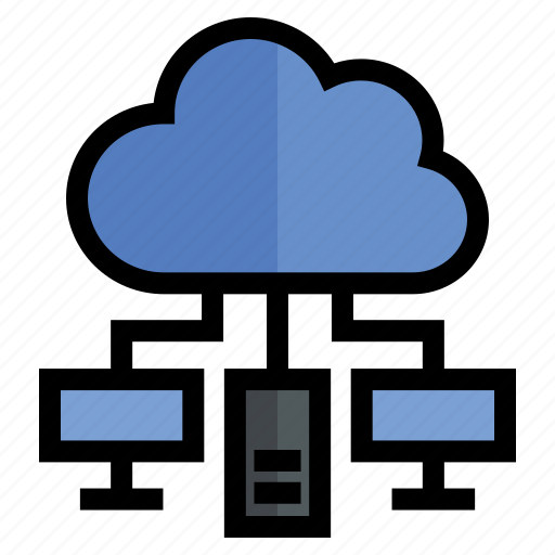 Cloud-computing, computer, cloud, network, server, storage, internet icon - Download on Iconfinder