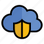shield, cloud, protection, cloud computing, data, security 