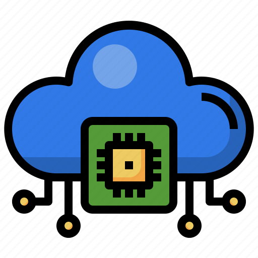 Cpu, chip, processing, cloud, intelligence, electronics icon - Download on Iconfinder