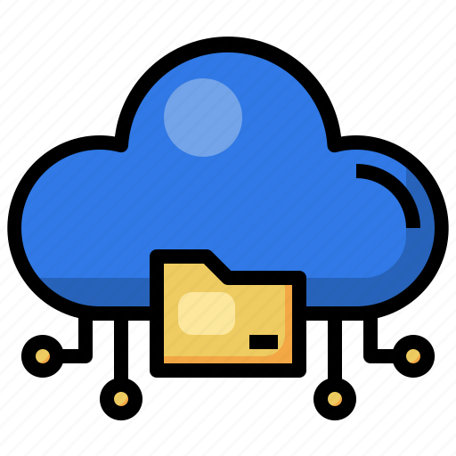Folder, cloud, computing, data, transfer, storage, document icon - Download on Iconfinder