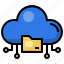 folder, cloud, computing, data, transfer, storage, document 