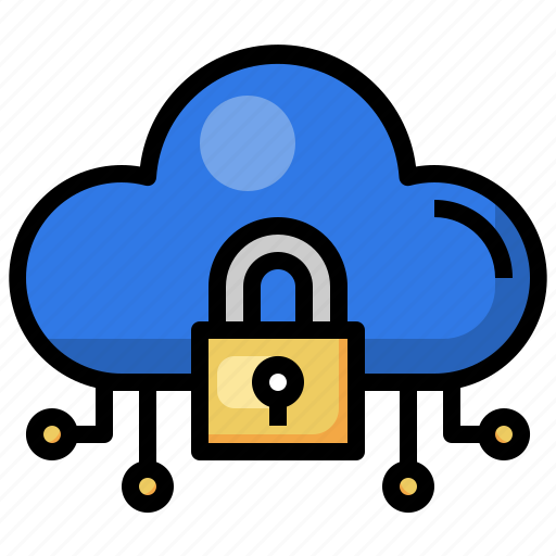 Locked, cloud, computing, protected, security, storage icon - Download on Iconfinder