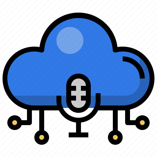 Microphone, podcast, cloud, computing, communications, electronics icon - Download on Iconfinder